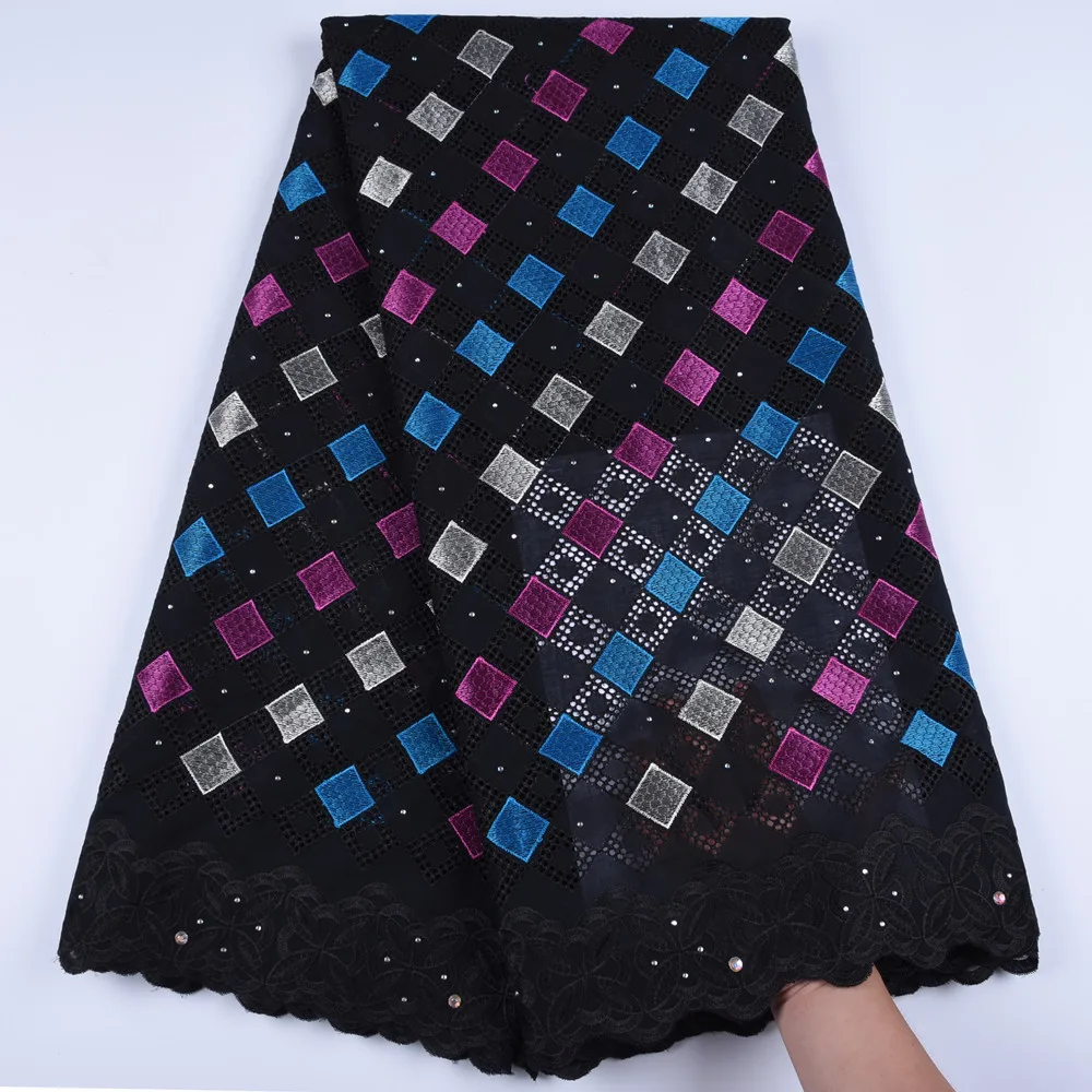 Kalume последние швейцарские африканские хлопчатобумажные кружевные ткани