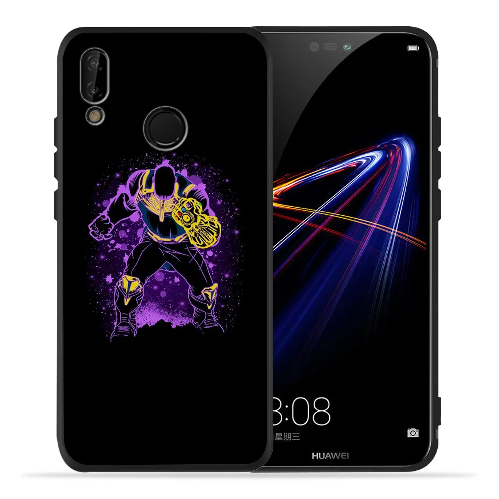 Для funda Huawei P20 lite чехол Мстители: Endgame черные ТПУ чехлы для P8 2017 Coque Etui P30 Pro Psmart