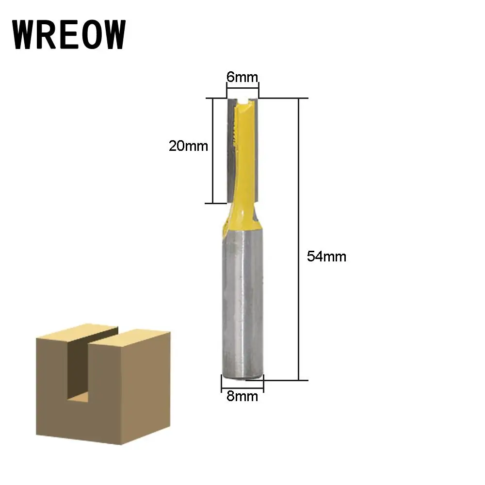 12pc 8mm Router Bit Tungsten Carbide Tipped Round Shank Milling Cutter Set For Woodworking Chipboard Wood Tool | Инструменты