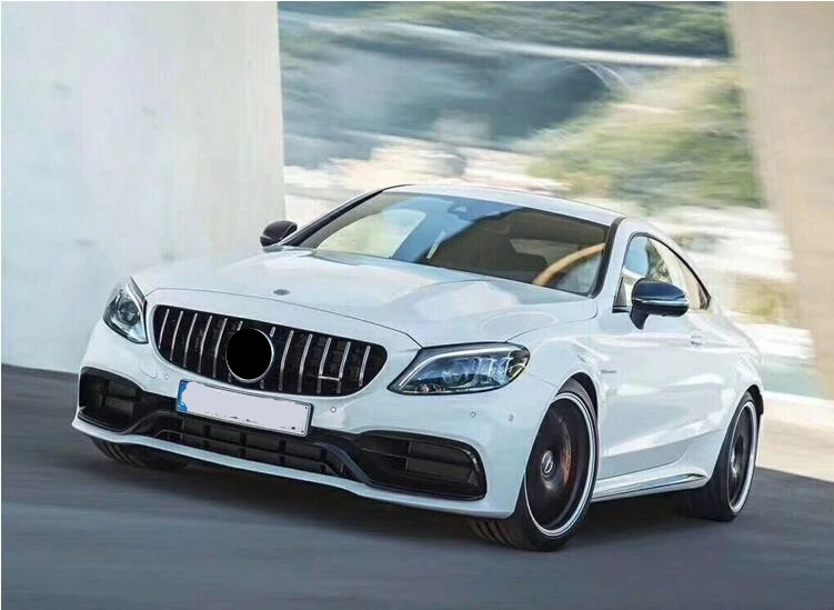 Для Mercedes W205 GT Передняя гоночная решетка для Benz W205 c-класса C180 C200 C220 C260 C300 решетка 20015