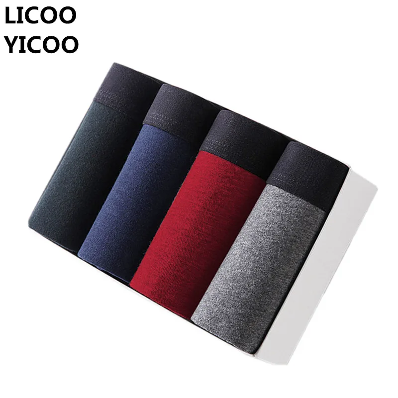 Трусы боксеры мужские х/б 4 шт./лот|underwear men boxer|mens underwear boxersunderwear boxer |