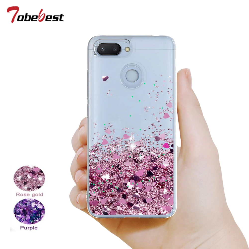 Redmi 6A Case Liquid Glitter For Xiaomi A2 Lite 6 Pro Coque Dynamic Quicksand Star Soft TPU Silicone Cover |