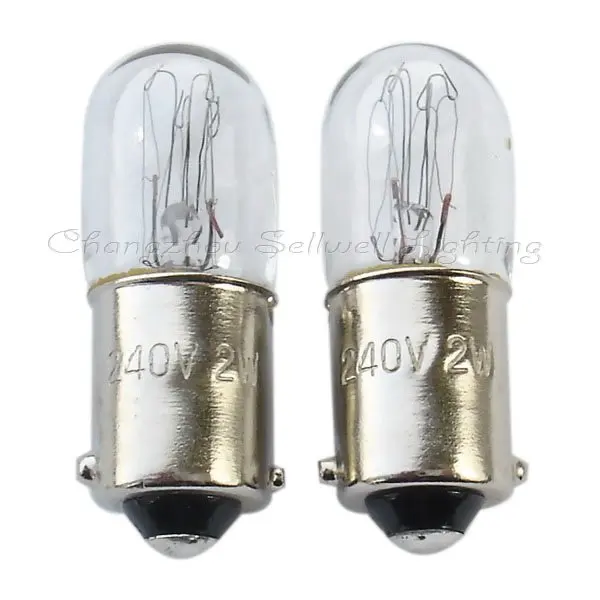 Хорошо! Миниатюрная лампа 240 в 2 Вт Ba9s T10x28 A127|miniature lamp|lights & lightinglight lamp |