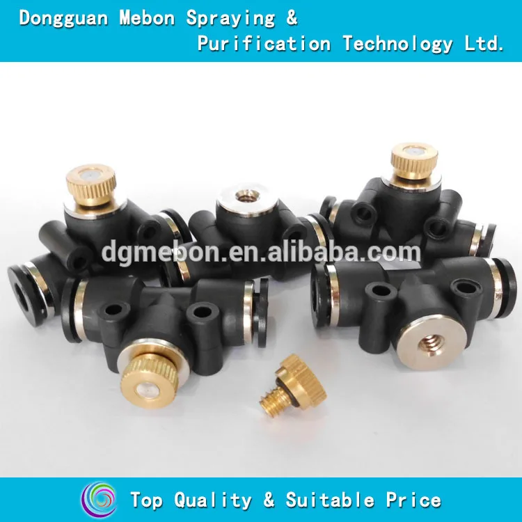 

Free shipment,mist nozzle and 6mm pneumatic fitting,low pressure mist nozzle