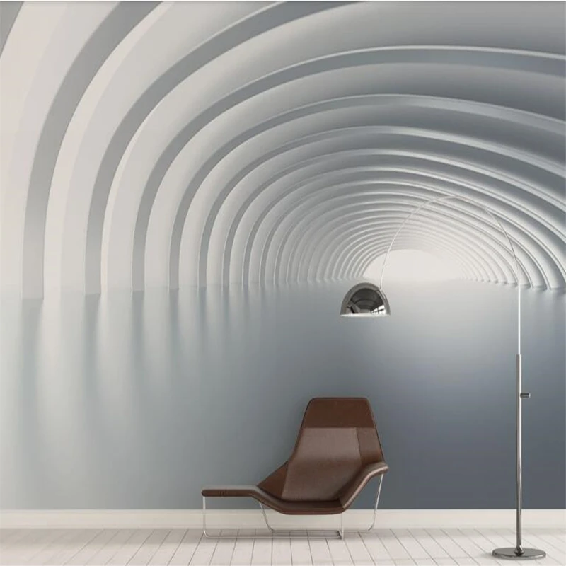 

beibehang Custom aesthetic abstract 3D space mural wallpaper background wall wallpaper for walls 3 d papel de parede para quarto