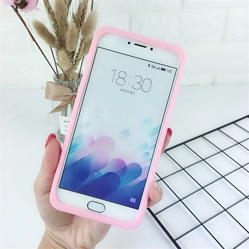 Чехол для телефона Meizu M6 M6S M5 M5S M5C M3S Mini мягкий силиконовый чехол из ТПУ Симпатичные