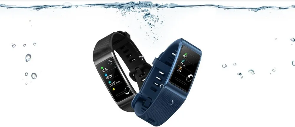 Huawei Band 3 Pro все-в-одном фитнес-трекер активности, водонепроницаемость 5 АТМ для плавания монитор сердечного ритма Встроенный gps+ NFC