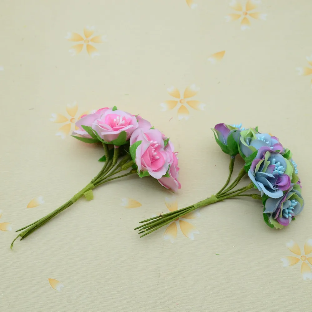 6 шт./лот искусственные тычинки DIY Рождественский венок подарки аксессуары для