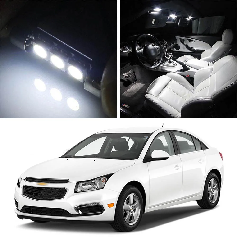 

Canbus LED Lamp Interior Map Dome Trunk Plate Light Bulbs For Chevrolet Cruze 2010-2015