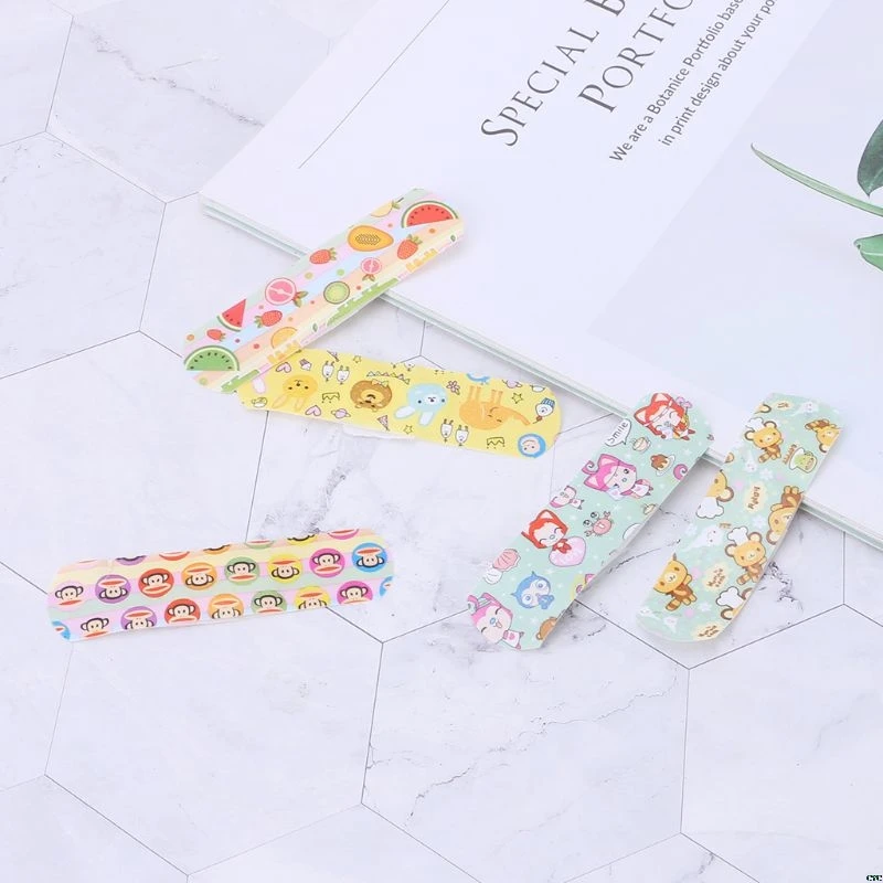1 коробка мультяшная повязка водонепроницаемые клейкие повязки на рану милые