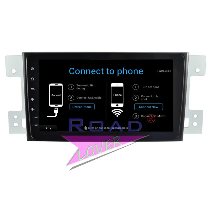 Roadlover Android 7 1 автомобильный радиоприемник с навигацией GPS для Suzuki Grand Vitara 2007 2008 2009