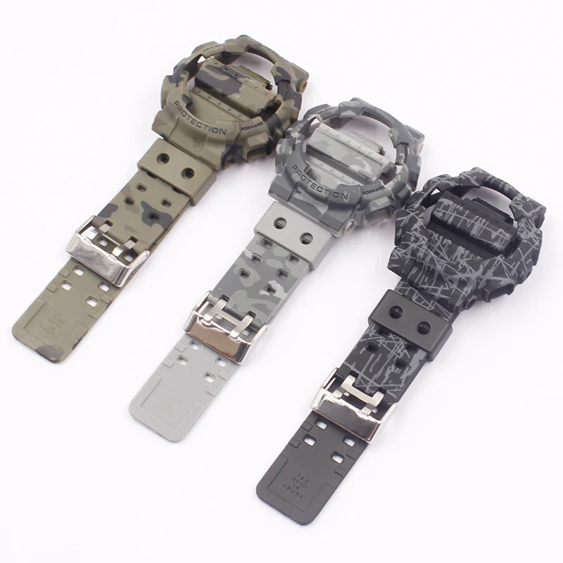 Аксессуары для часов Casio GSHOCK GLS GD GA110 GA100 GD120 Камуфляжный, силиконовый чехол с ремешком