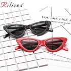 Солнцезащитные очки RILIXES Женские Классические черные белые треугольные винтажные с защитой UV400, недорогие солнцезащитные очки