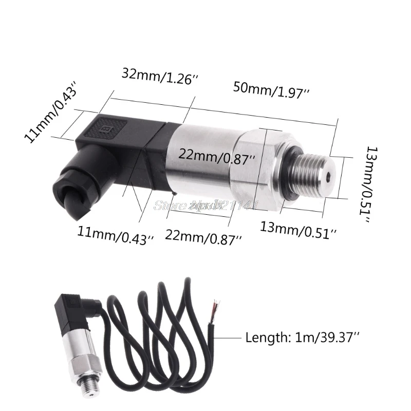 Датчик давления 0 10bar 9 32VDC G1/4 4 20mA 0.5% Dec12 Прямая поставка|Датчики| |
