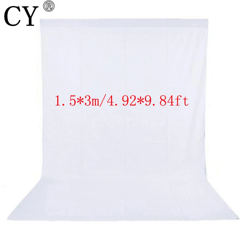 

CY Fotografia 1.5x3m Photography Backdrops Photo Background Non-woven Fabrics White Screen Backgrounds For Photo Studio