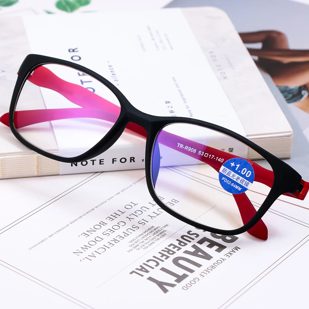 1 шт. унисекс очки для чтения Легкие прозрачные без оправы пожилых людей Уход За