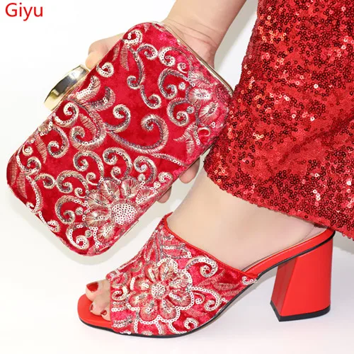 Красивые черные итальянские туфли doershow с подходящими сумками комплект женской