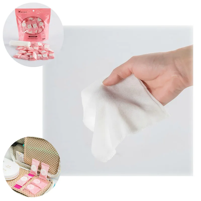 100 шт. Портативный многоцелевой туризма одноразового сжатого Полотенца