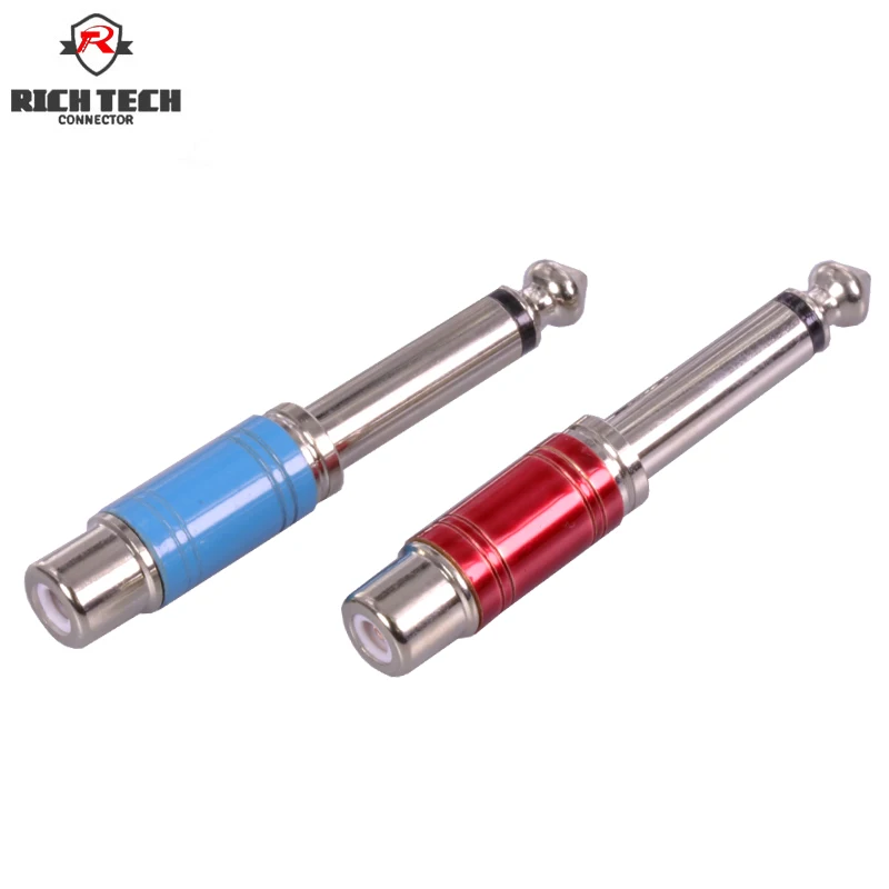 8 шт./4 пары 6 35 мм 1/4 дюйма папа|jack audio connector|jack connectorjack plug connector |