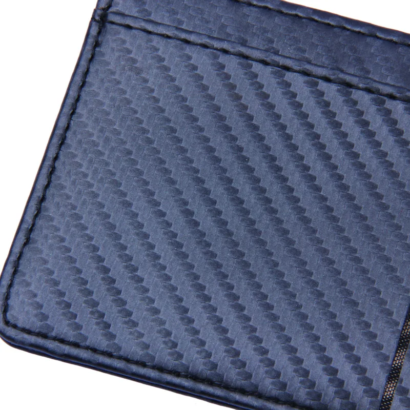 2018 New Fashion Pu Leather Carbon Fiber Pattern Wallet Mini Slim Business Men Credit Card ID Holder with RFID Anti-chief Purse | Багаж и