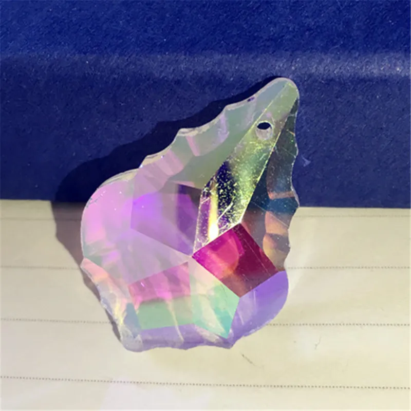 10PCS/LOT 50MM AB COLOR CRYSTAL FRENCH MAPLE LEAF CHANDELIER PRISM FREE SHIPPING | Освещение