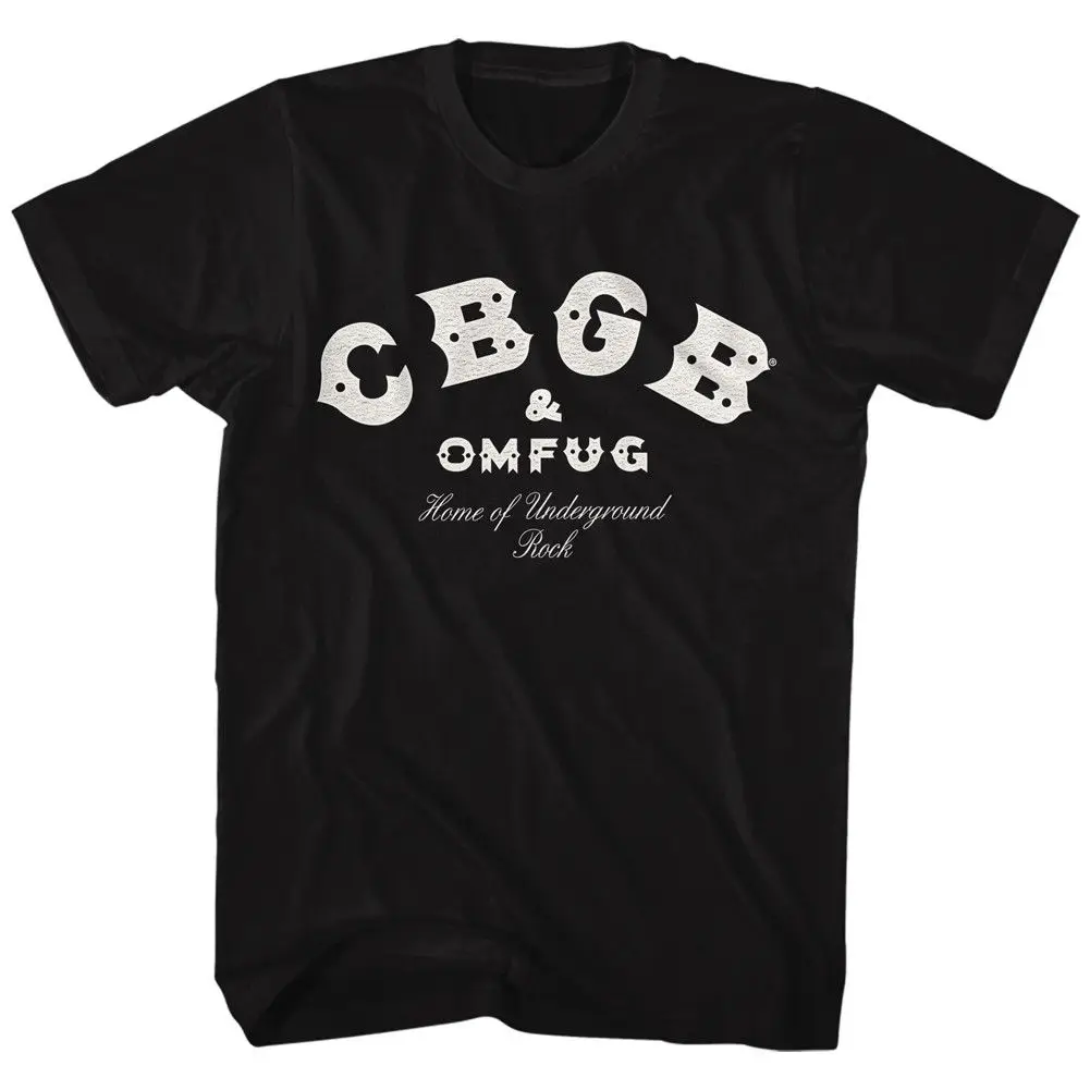 CBGB логотип черный Для мужчин взрослых короткий рукав Футболка | Мужская одежда