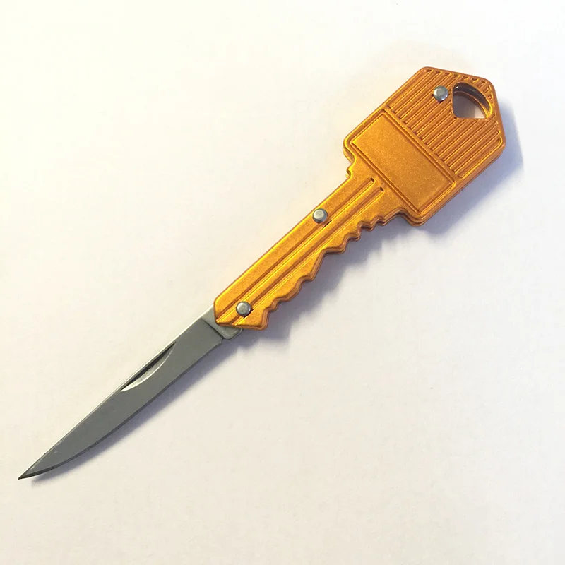 Карманный складной мини-нож для ключей BGT с цепочкой лезвием из нержавеющей стали