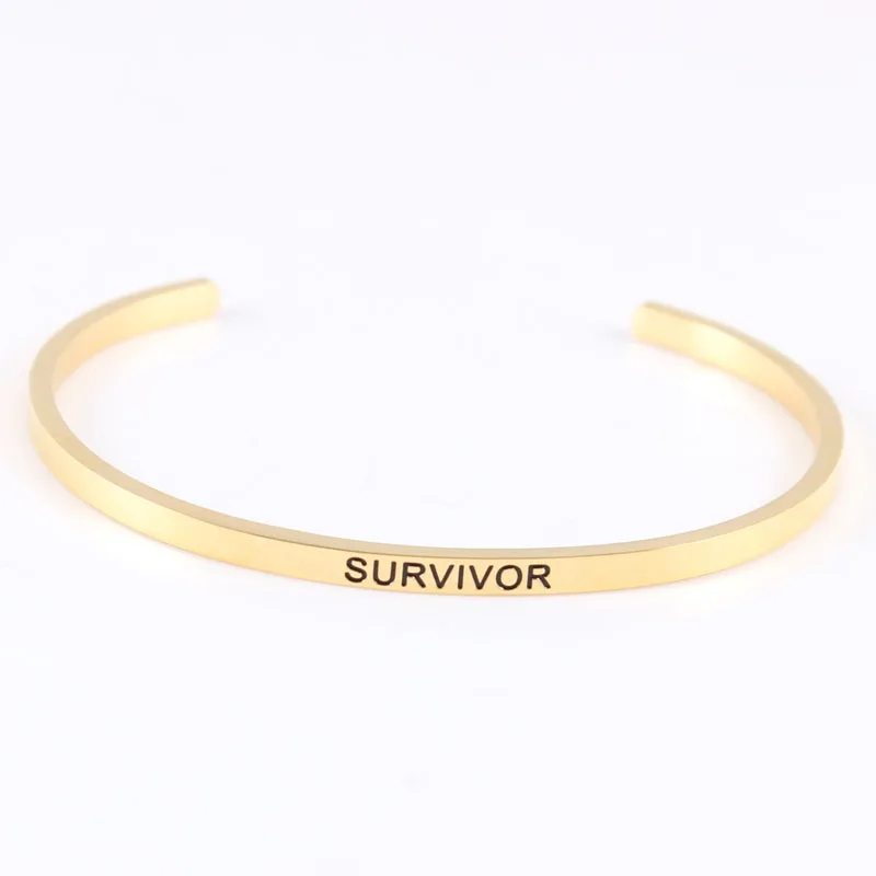 Inspirational Bangles For Women Female Party Jewelry Fashion Bracelets Quote Cuff Bracelet | Украшения и аксессуары