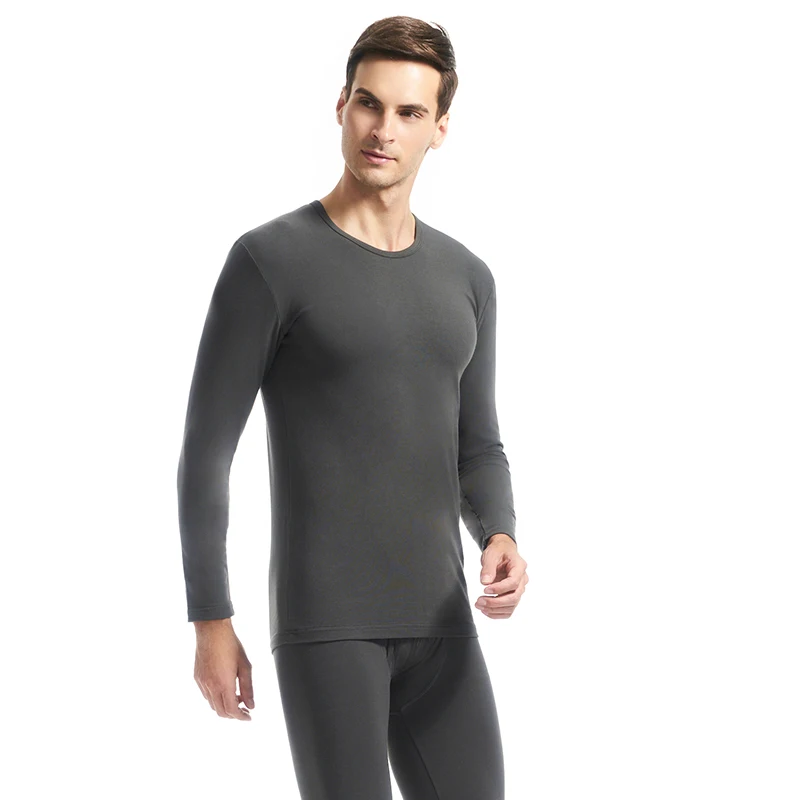 THREEGUN Lycra Нижнее белье Зимнее мужское теплое тепловое нижнее белье Пара Мужчины Длинные Джонс Установить Второй термальный женский - Цвет: Men Army green