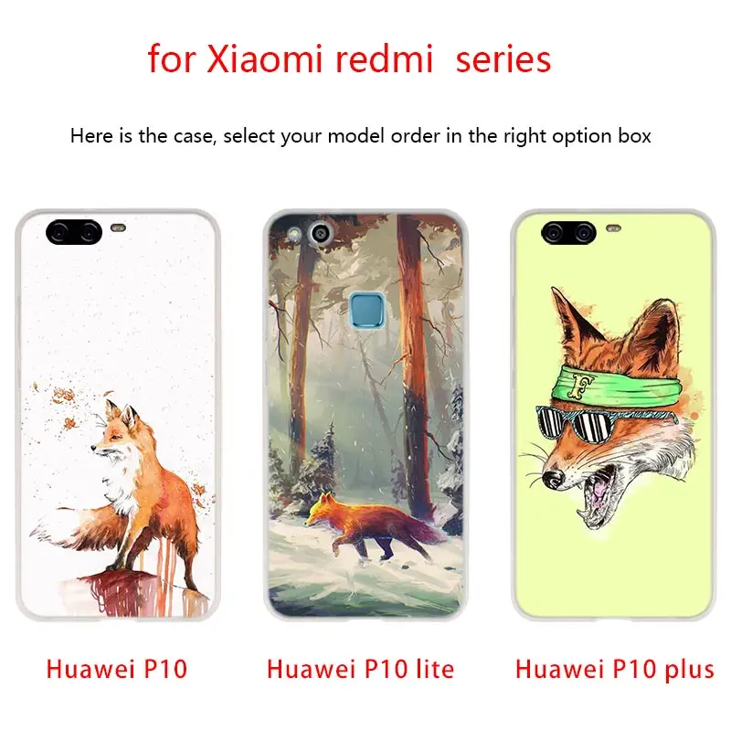 Мягкие чехлы для Huawei P40 P30 P20 Pro P10 Lite E Plus P Smart Z 2020 2019 Mr Fox glasses|Бамперы| |