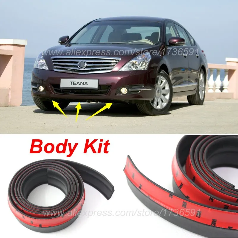 Для Nissan Teana J31 J32 L33/Автомобильный бампер для губ дефлектор губы/обвес/боковые полосы/передний спойлер юбка/тюнинг автомобиля вид