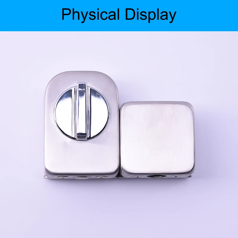 Eseye Glass Door Latches Lock/Bolt Keyless Stainless Steel Window Lock For Double Bathroom Frameless | Безопасность и защита