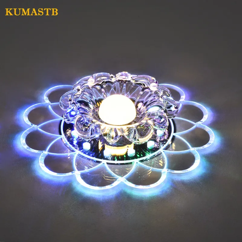 Светодиодный хрустальный цветок потолочный светильник s Гостиная Светильник