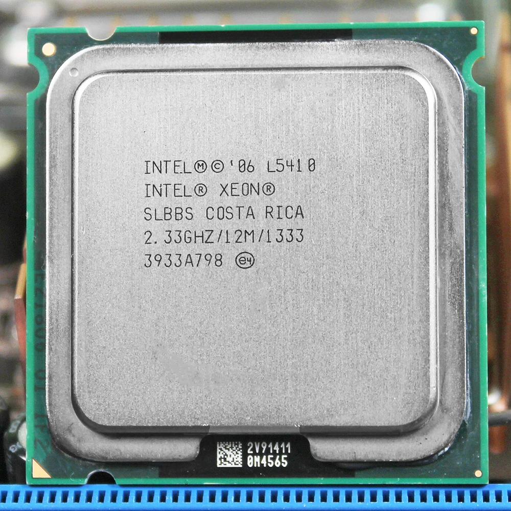 Четырехъядерный процессор Intel Xeon L5410 2 33 ГГц 12 МБ 1333 МГц работает на материнской