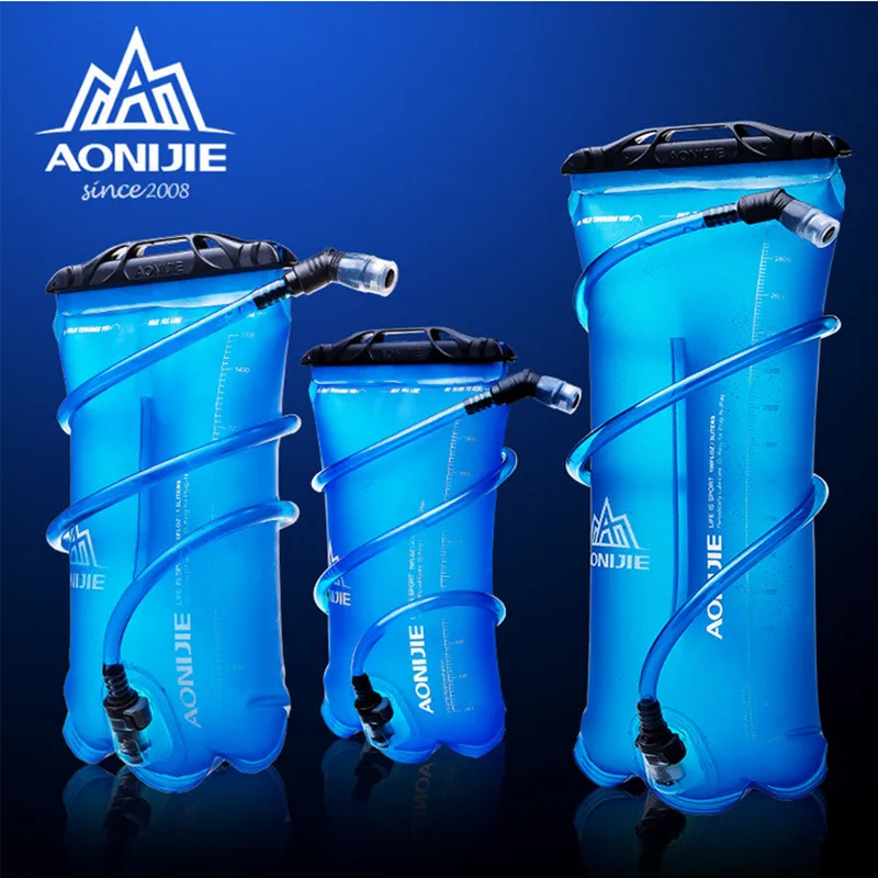 AONIJIE 1.5L 2L 3L прочный бегущий складной силиконовый мягкий мешок для воды портативный для улицы спортивный походная сумка для воды