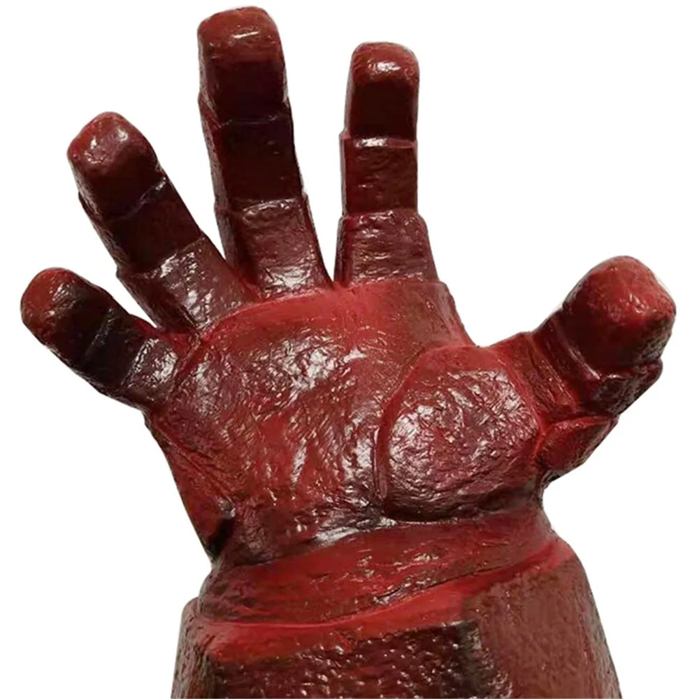 Латексная Маска Hellboy для косплея перчатки Hellboy: Rise of the Blood queen реквизит на Хэллоуин Страшные головные уборы перчатки костюмы