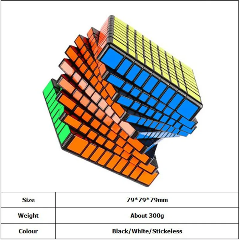 Moyu MF9 9x9 куб 9 слоев магический скоростной головоломка 9x9x9 черный Stickerless Neo Cubo Magico