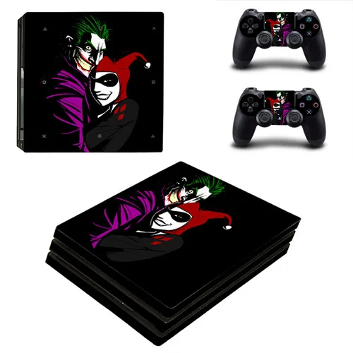 YSP4P-0307 DC Бэтмен PS4 Pro кожи Стикеры наклейка для sony PS4 Игровые приставки 4 Pro Slim консоли и 2 джойстик игровой Стикеры s винил - Цвет: YSP4P-0307