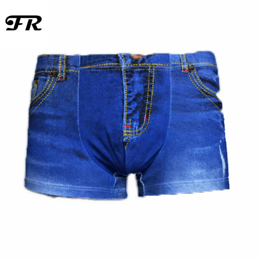 FR Новинка печать ковбой Мужское нижнее белье короткие боксеры 2016 новый стиль