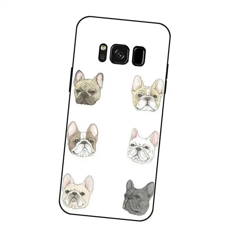 N384 Шарпей Черный силиконовый чехол Обложка для samsung Galaxy S5 S6 S7 S8 S9 S10 5G S10E S11 S11E Lite Edge