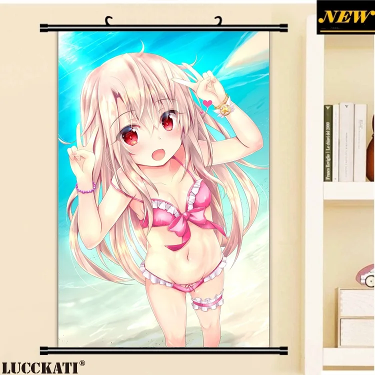 40X60 см судьба калейд лайнер prisma illya Судьба Ночь лоли cameltoe мультфильм аниме стены картину прокрутки холст живопись плакат
