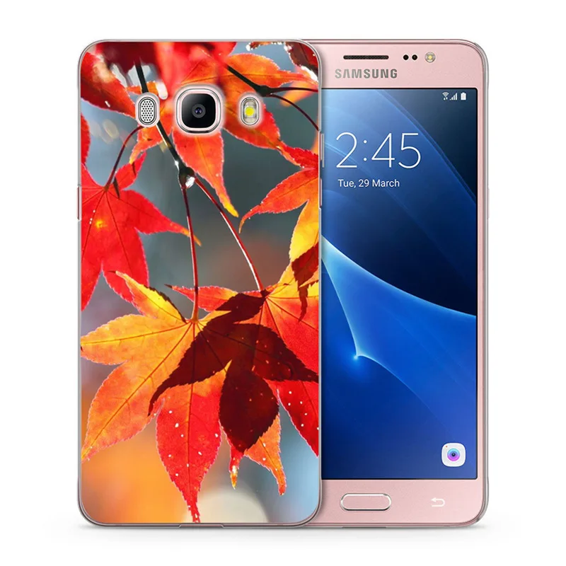 Осенний чехол с листьями желтого цвета и кленового для Samsung Galaxy J1 J5 J7 J2 prime J120 J320 J330