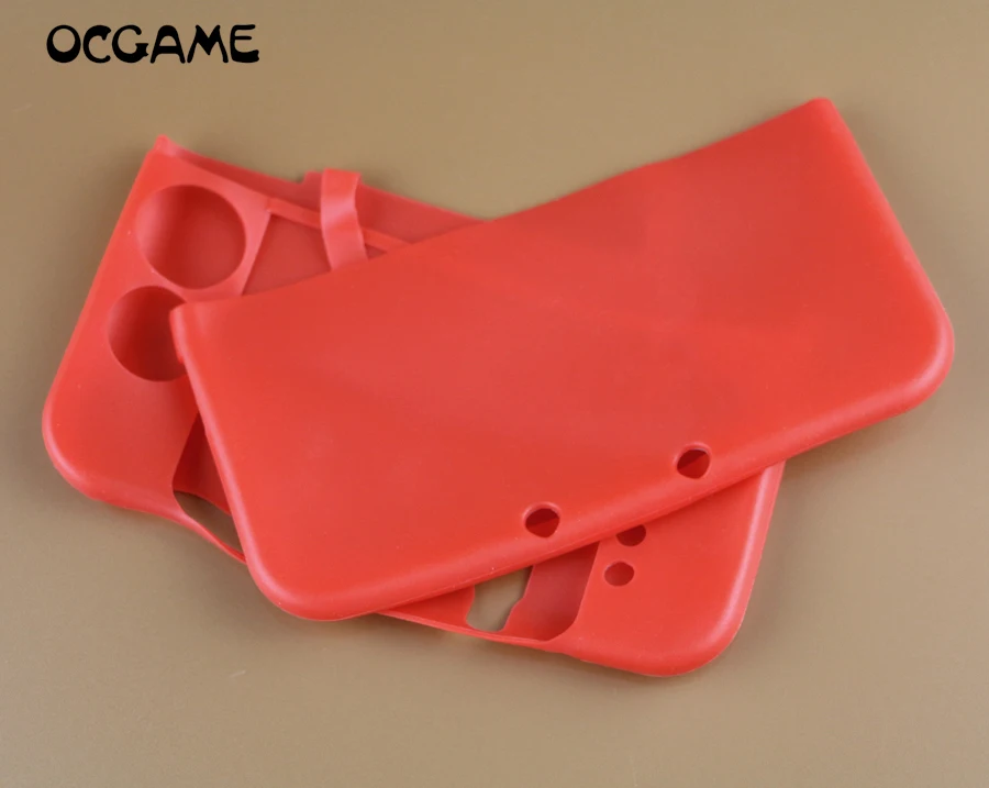 

OCGAME 12 шт./лот 5 цветов, резиновый мягкий силиконовый чехол для нового 3DS XL LL 3DSXL/3dsll консоли, защитный чехол для всего тела