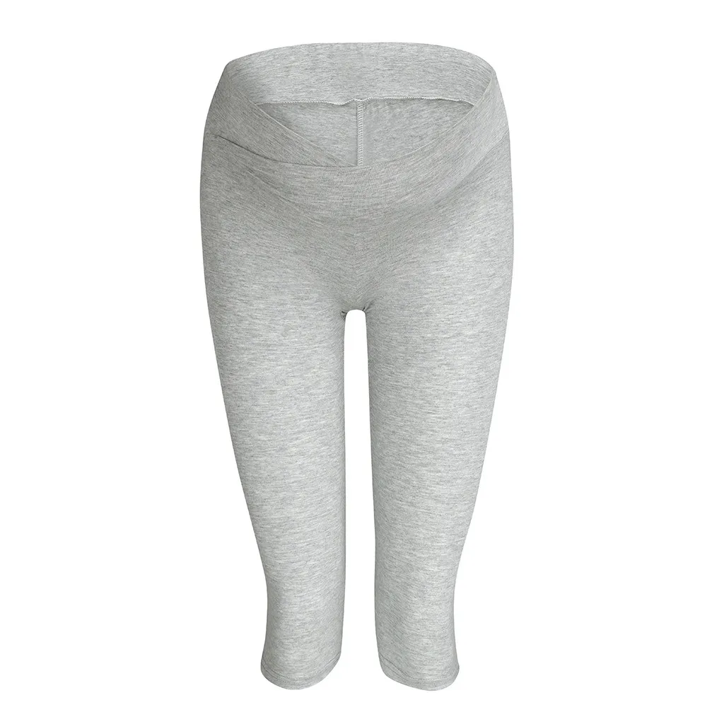 SAGACE High Waisted Maternity Women Calf-Length Legging Pants Cropped Trousers Summer Casual Elastic Pants Trousers Maternity