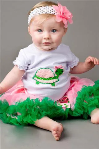 Коллекция 2016 года детская юбка пачка розового и зеленого цвета для девочек