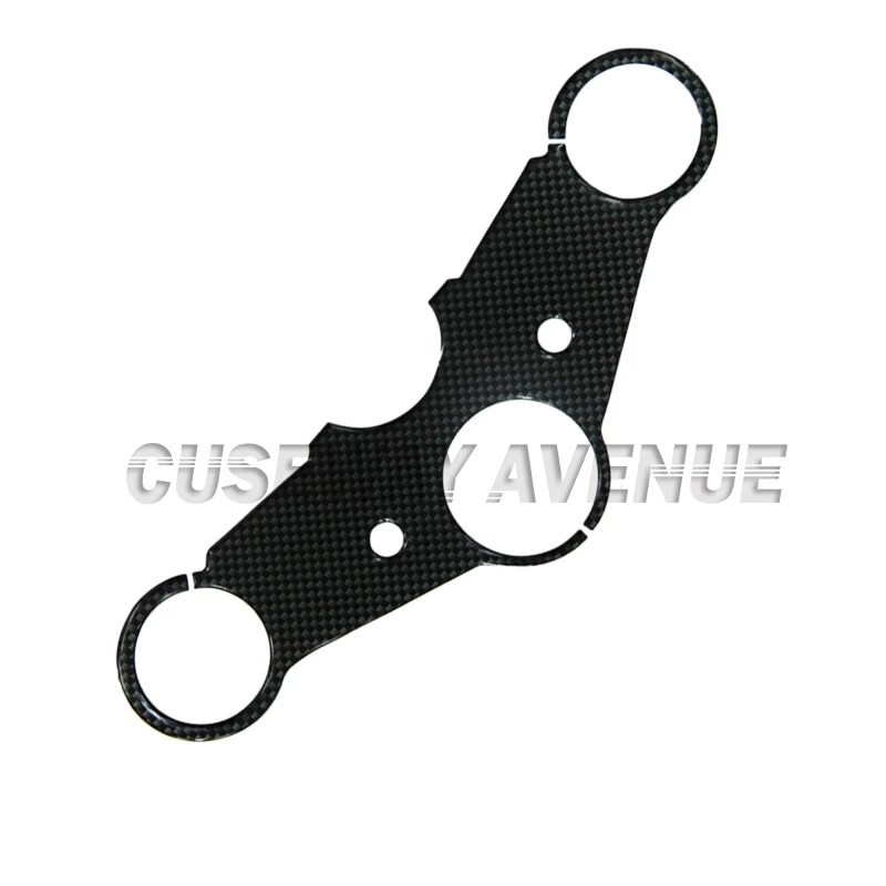 Мотоцикл центральной консоли углеродного волокна шаблон Топ тройной зажимной