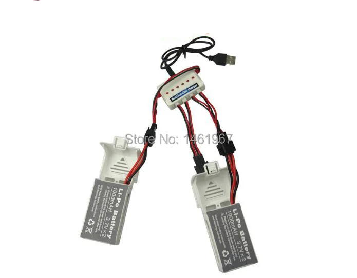 2 шт./лот UDI U818S батарея * + USB зарядное устройство U842-1 RC Quadcopter Drone 7 4 V 1000mAh | Игрушки и