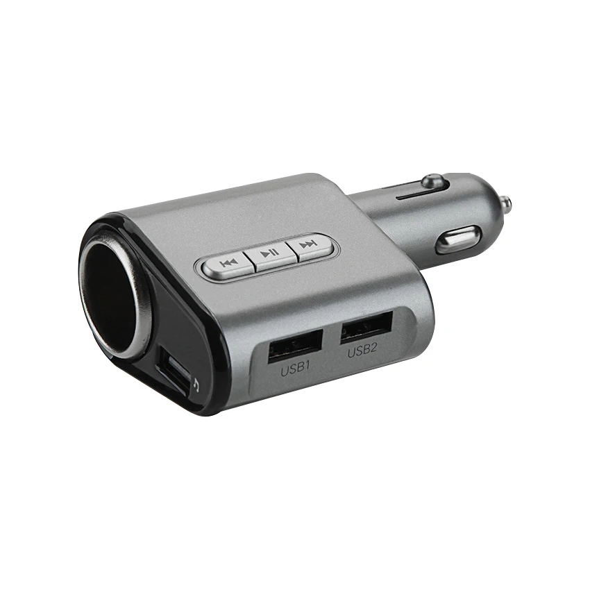 Универсальный FM передатчики 5 в 3.1A выход Dual USB 120 Вт Авто прикуриватели для Iphone samsung Xiaomi Поддержка TF карты USB