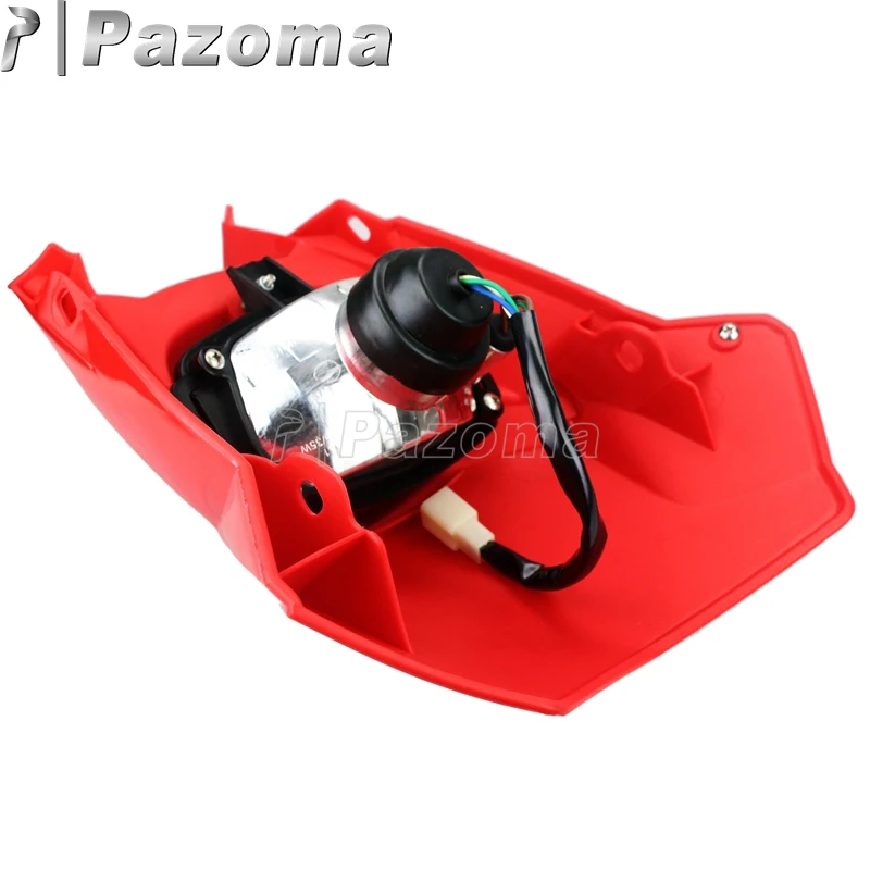 Налобный фонарь Pazoma Red Supermoto для мотокросса внедорожные фары Honda CR CRM CRF 125 FMX 400 250