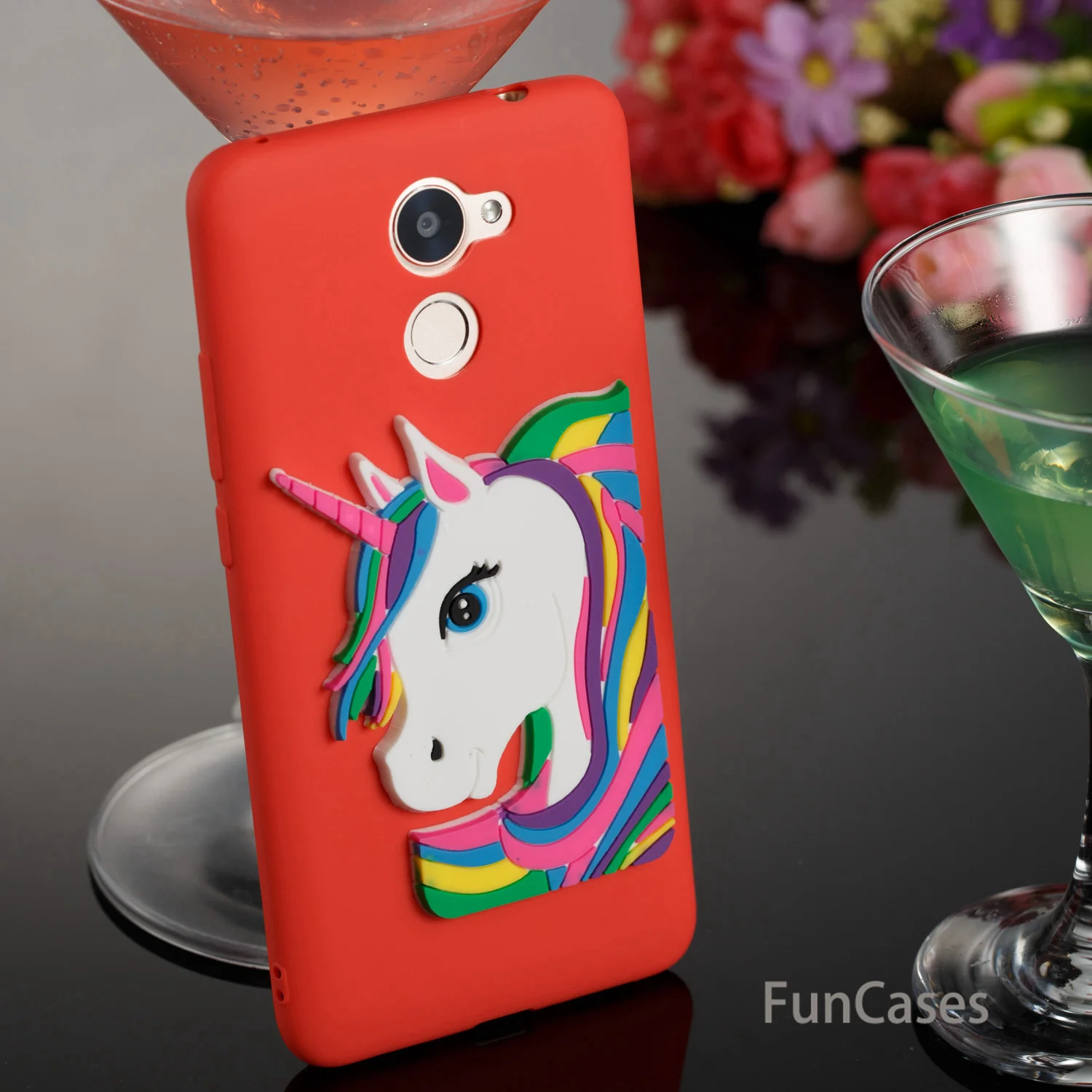 Единорог чехол СПС Coque huawei Enjoy 7 Plus Мягкий силиконовый для телефона Ascend Y7 Prime Y72017 NOVA